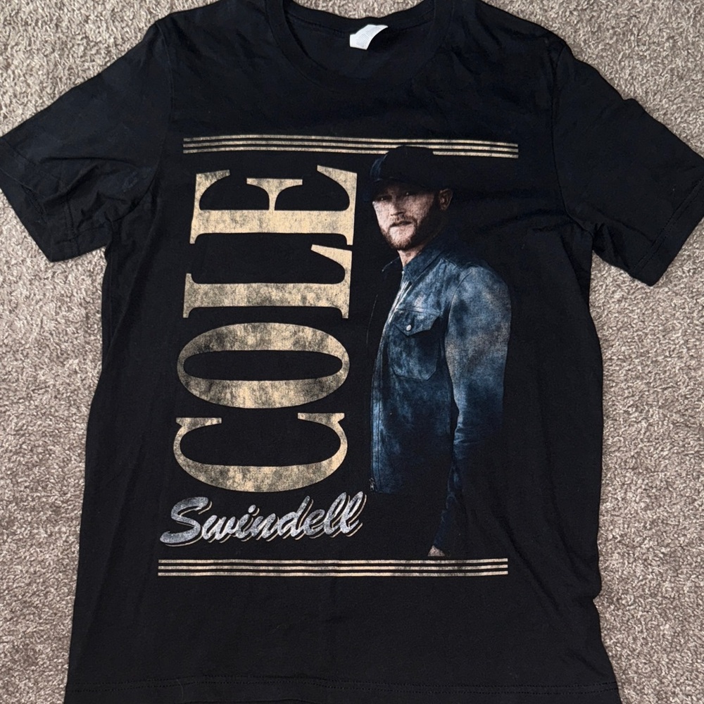 Cole Swindell Black Graphic T-Shirt
